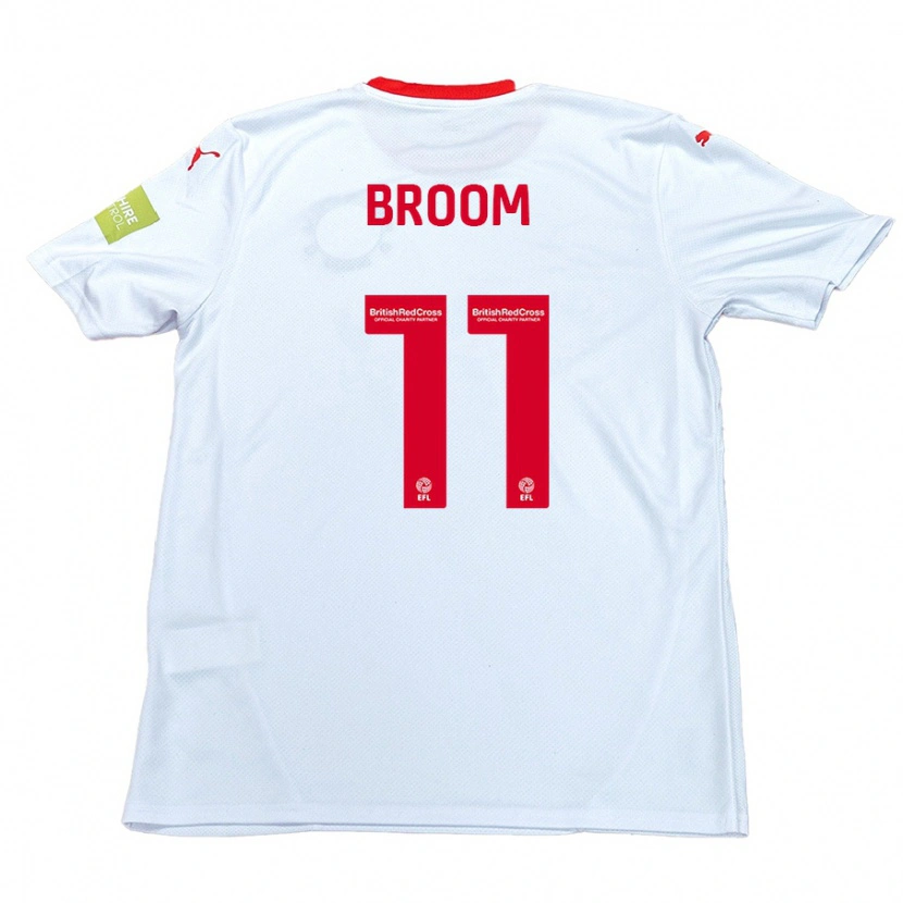 Danxen Heren Ryan Broom #11 Wit Uitshirt Uittenue 2024/25 T-Shirt