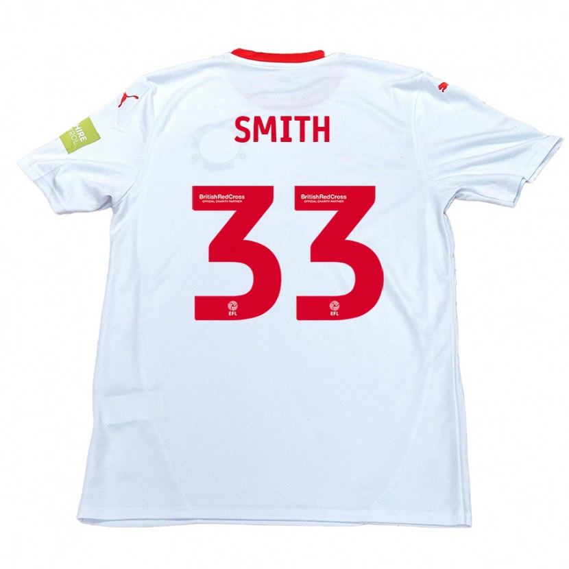 Danxen Heren Pele Smith #33 Wit Uitshirt Uittenue 2024/25 T-Shirt