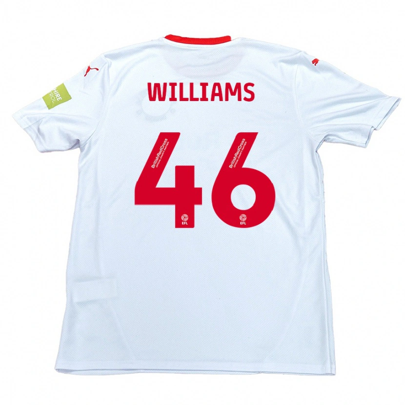 Danxen Heren Theo Williams #46 Wit Uitshirt Uittenue 2024/25 T-Shirt