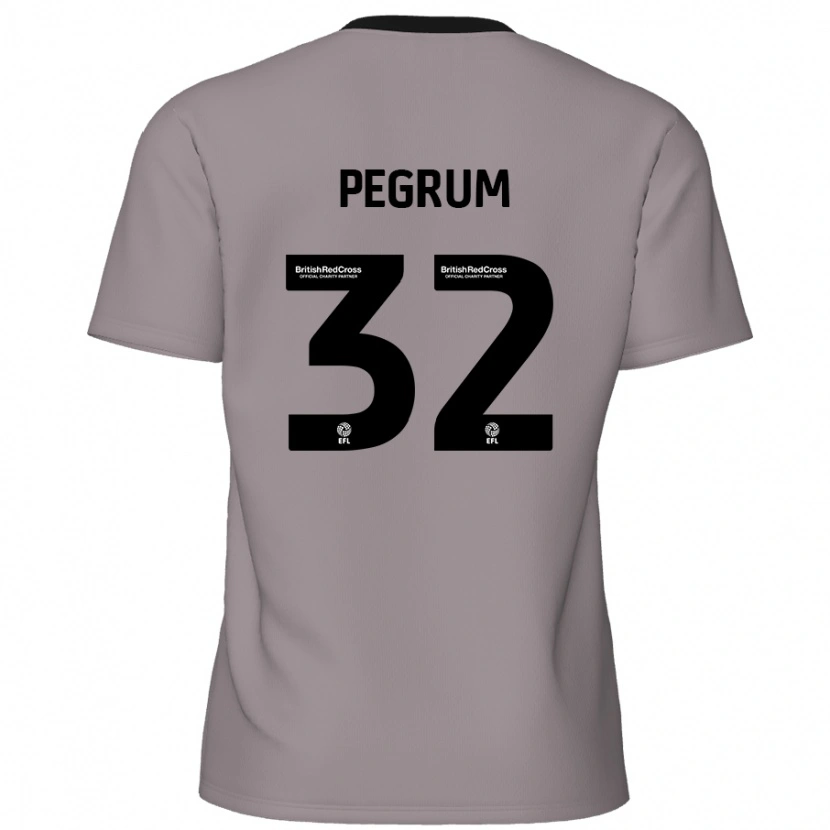 Danxen Heren Charlie Pegrum #32 Grijs Uitshirt Uittenue 2024/25 T-Shirt