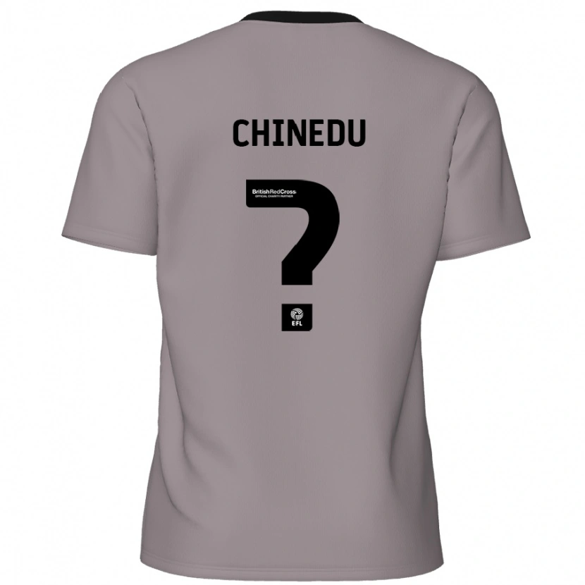 Danxen Heren Phillip Chinedu #0 Grijs Uitshirt Uittenue 2024/25 T-Shirt