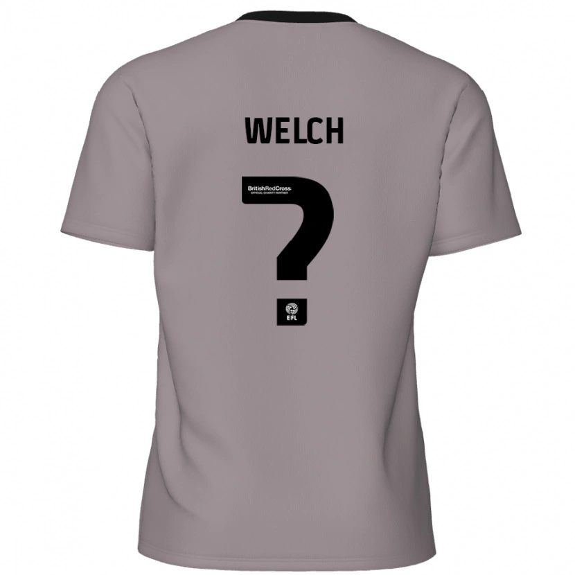 Danxen Heren Makai Welch #0 Grijs Uitshirt Uittenue 2024/25 T-Shirt