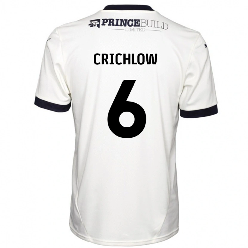 Danxen Heren Romoney Crichlow #6 Gebroken Wit Zwart Uitshirt Uittenue 2024/25 T-Shirt