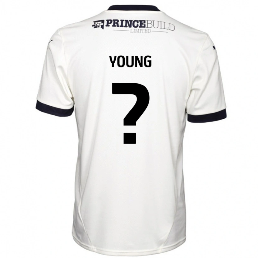 Danxen Heren Tyler Young #0 Gebroken Wit Zwart Uitshirt Uittenue 2024/25 T-Shirt