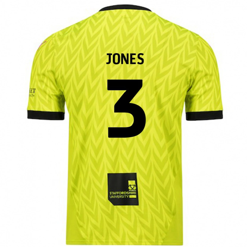 Danxen Heren Dan Jones #3 Fluorescerend Groen Uitshirt Uittenue 2024/25 T-Shirt