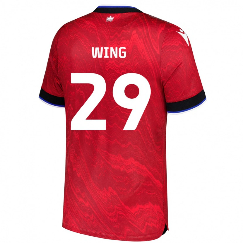 Danxen Heren Lewis Wing #29 Rood Zwart Uitshirt Uittenue 2024/25 T-Shirt