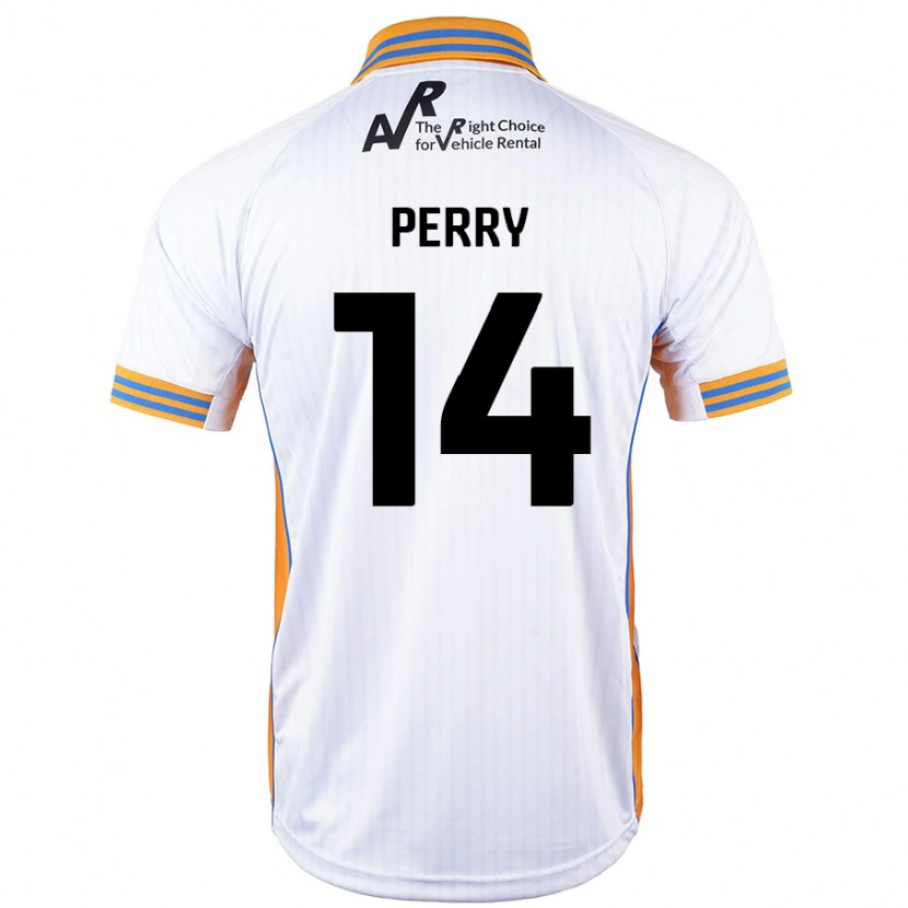 Danxen Heren Taylor Perry #14 Wit Uitshirt Uittenue 2024/25 T-Shirt