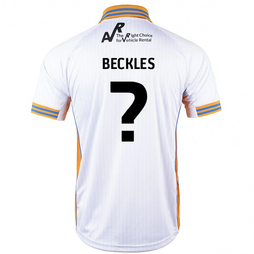 Danxen Heren Frankie Beckles #0 Wit Uitshirt Uittenue 2024/25 T-Shirt