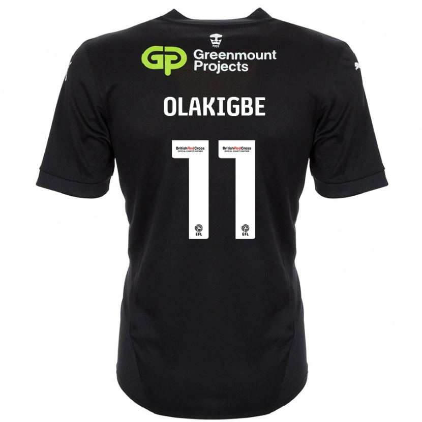 Danxen Heren Michael Olakigbe #11 Zwart Uitshirt Uittenue 2024/25 T-Shirt