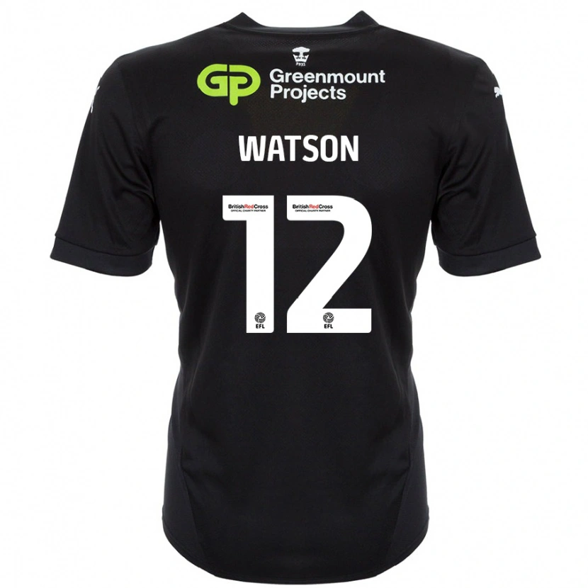 Danxen Heren Tom Watson #12 Zwart Uitshirt Uittenue 2024/25 T-Shirt