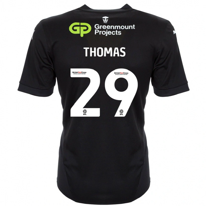 Danxen Heren Silko Thomas #29 Zwart Uitshirt Uittenue 2024/25 T-Shirt