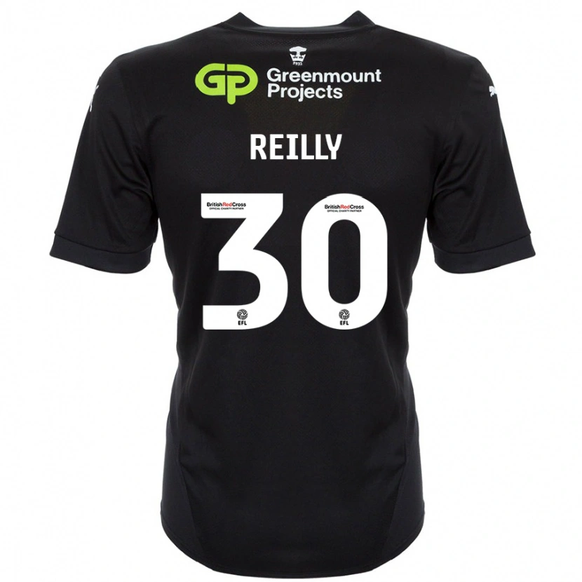 Danxen Heren Jack Reilly #30 Zwart Uitshirt Uittenue 2024/25 T-Shirt