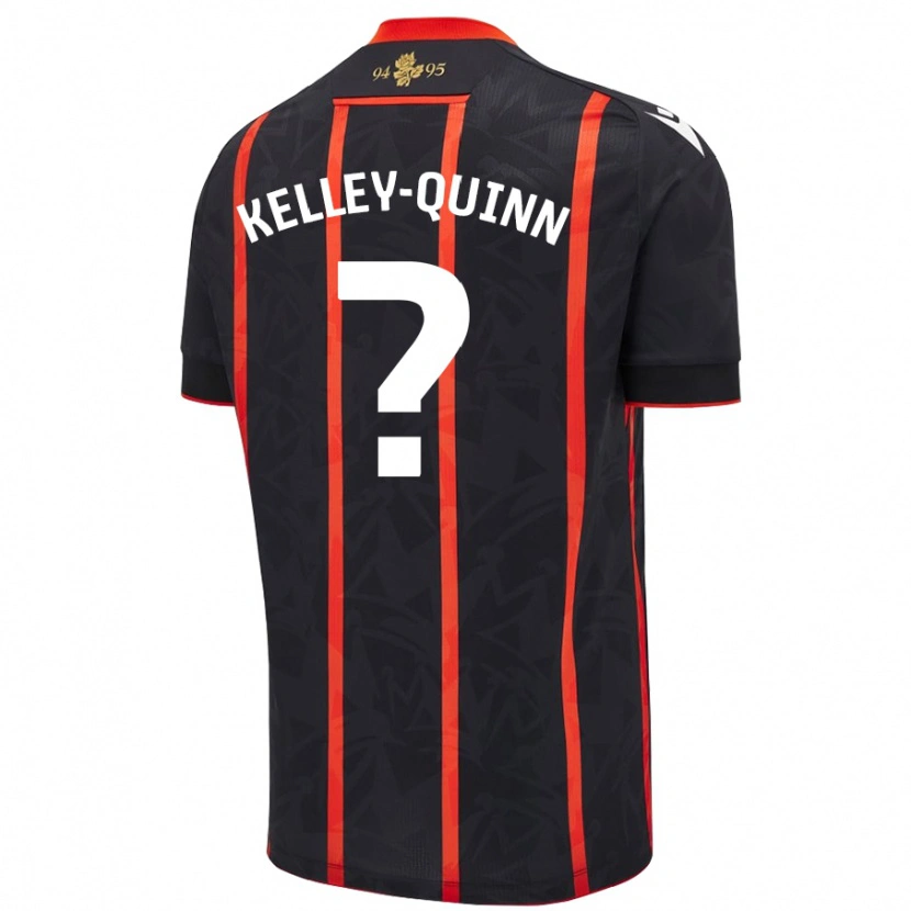 Danxen Heren Leon Kelley-Quinn #0 Zwart Rood Uitshirt Uittenue 2024/25 T-Shirt