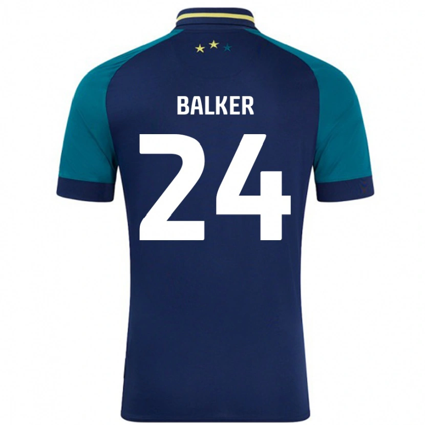 Danxen Heren Radinio Balker #24 Marineblauw Donkergroen Uitshirt Uittenue 2024/25 T-Shirt