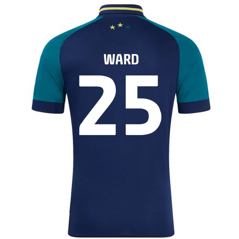 Danxen Heren Danny Ward #25 Marineblauw Donkergroen Uitshirt Uittenue 2024/25 T-Shirt