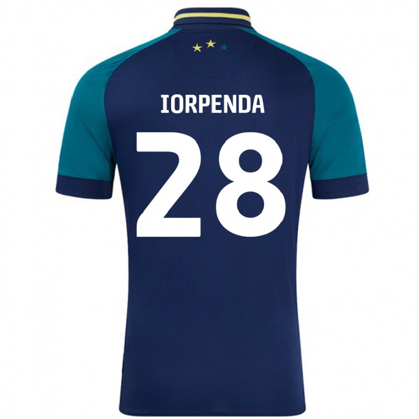 Danxen Heren Tom Iorpenda #28 Marineblauw Donkergroen Uitshirt Uittenue 2024/25 T-Shirt