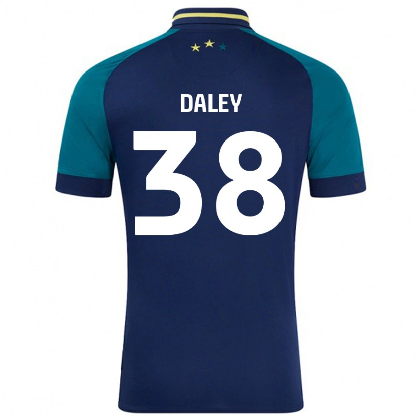 Danxen Heren Luke Daley #38 Marineblauw Donkergroen Uitshirt Uittenue 2024/25 T-Shirt