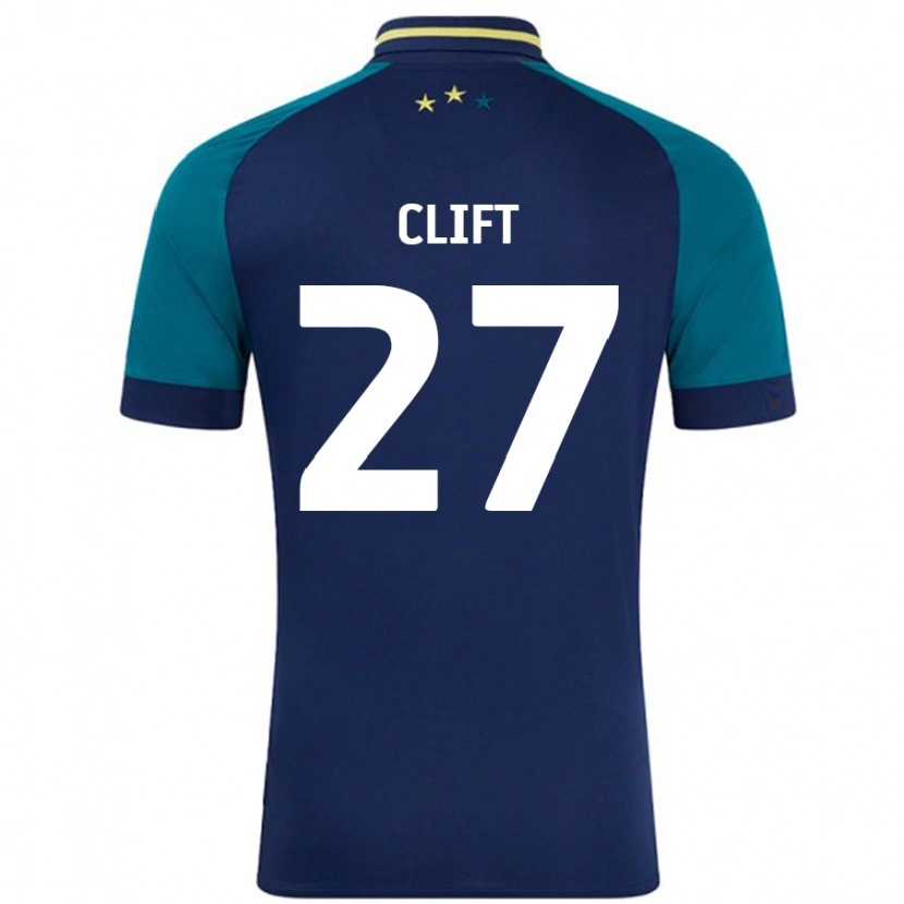 Danxen Heren Cassidy Clift #27 Marineblauw Donkergroen Uitshirt Uittenue 2024/25 T-Shirt