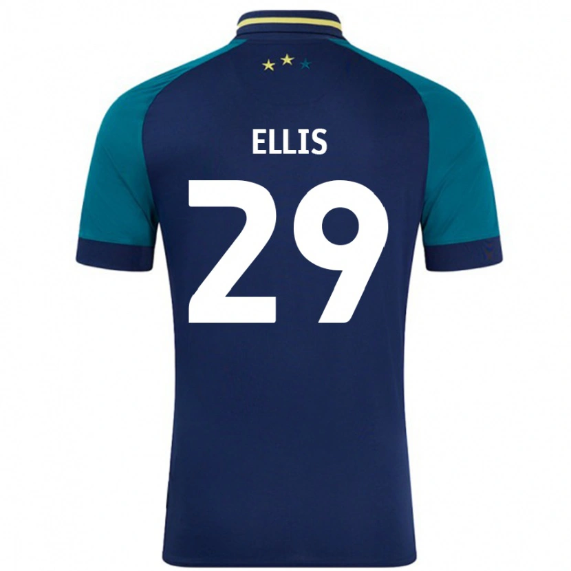 Danxen Heren Molly Ellis #29 Marineblauw Donkergroen Uitshirt Uittenue 2024/25 T-Shirt