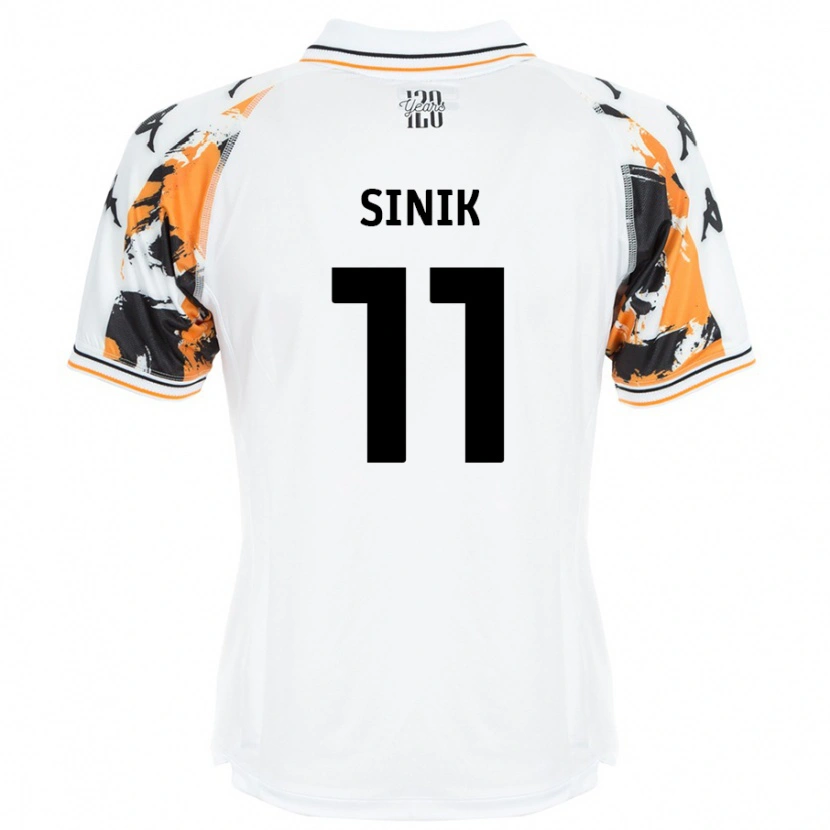 Danxen Heren Doğukan Sinik #11 Wit Uitshirt Uittenue 2024/25 T-Shirt