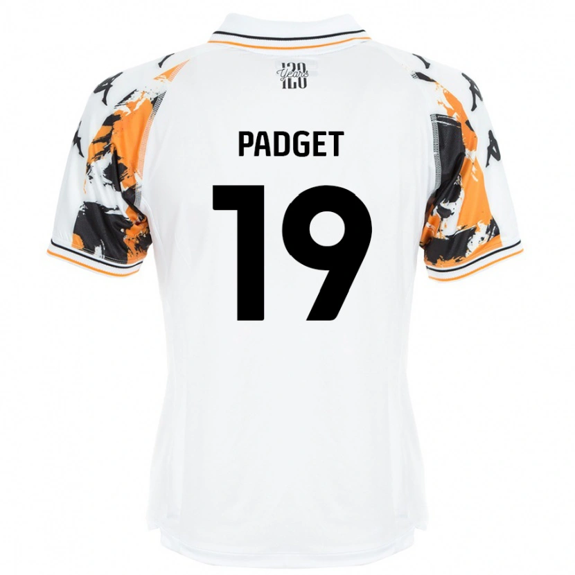 Danxen Heren Bethany Padget #19 Wit Uitshirt Uittenue 2024/25 T-Shirt