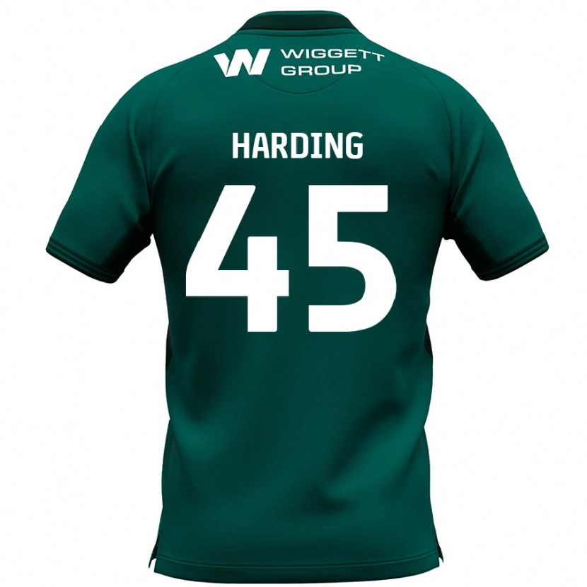 Danxen Heren Wes Harding #45 Groen Uitshirt Uittenue 2024/25 T-Shirt