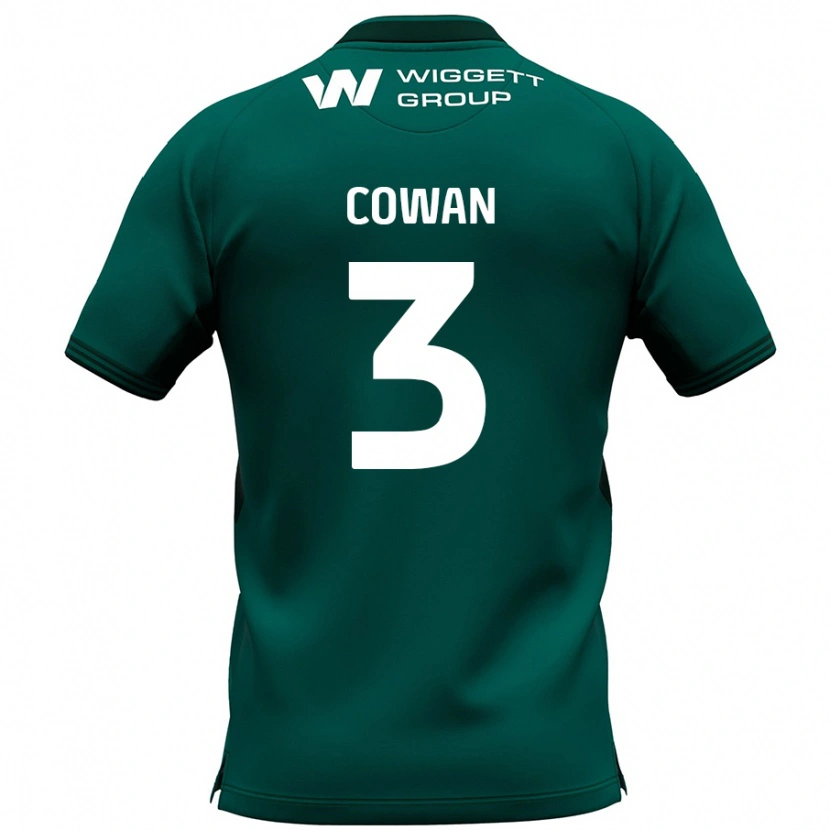 Danxen Heren Leanne Cowan #3 Groen Uitshirt Uittenue 2024/25 T-Shirt