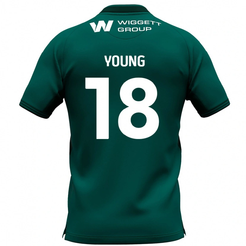 Danxen Heren Michelle Young #18 Groen Uitshirt Uittenue 2024/25 T-Shirt