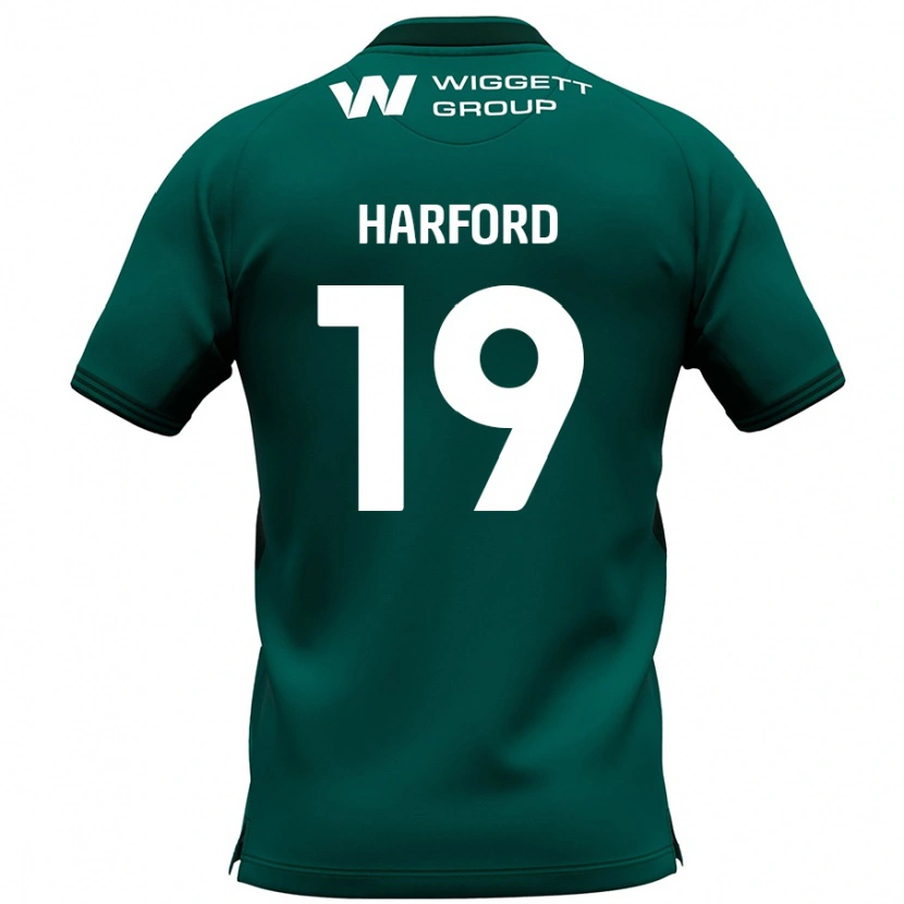 Danxen Heren Beth Harford #19 Groen Uitshirt Uittenue 2024/25 T-Shirt