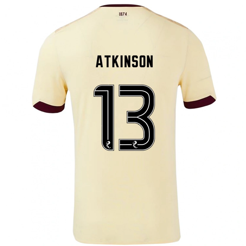 Danxen Heren Nathaniel Atkinson #13 Crème Bordeauxrood Uitshirt Uittenue 2024/25 T-Shirt