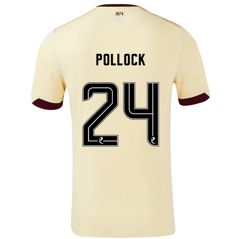 Danxen Heren Finlay Pollock #24 Crème Bordeauxrood Uitshirt Uittenue 2024/25 T-Shirt