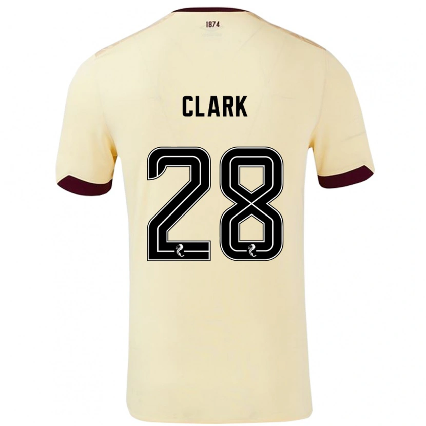 Danxen Heren Zander Clark #28 Crème Bordeauxrood Uitshirt Uittenue 2024/25 T-Shirt