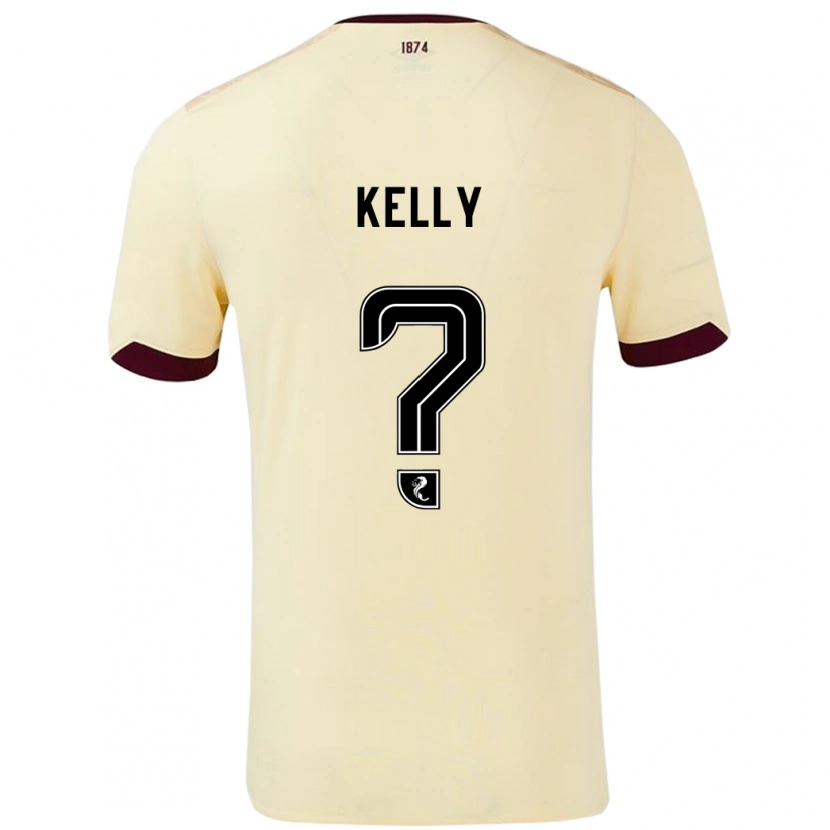 Danxen Heren Ryan Kelly #0 Crème Bordeauxrood Uitshirt Uittenue 2024/25 T-Shirt