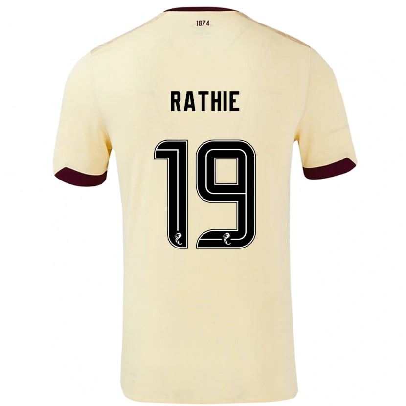 Danxen Heren Luke Rathie #19 Crème Bordeauxrood Uitshirt Uittenue 2024/25 T-Shirt