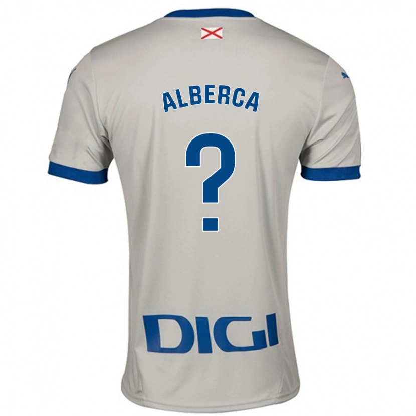 Danxen Heren Iñaki Alberca #0 Lichtgrijs Uitshirt Uittenue 2024/25 T-Shirt