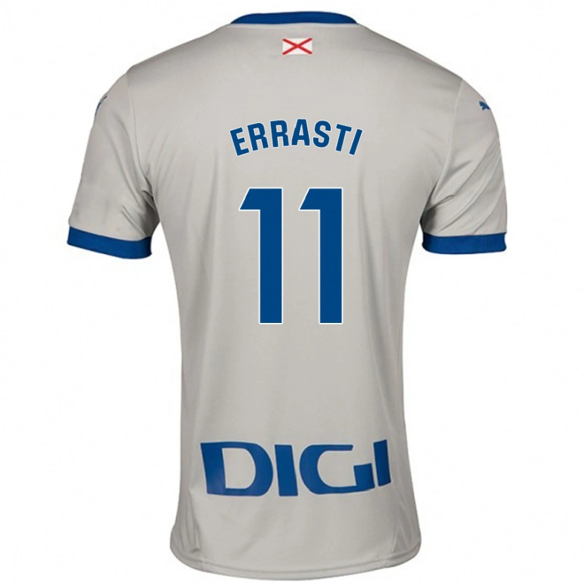 Danxen Heren Elene Errasti #11 Lichtgrijs Uitshirt Uittenue 2024/25 T-Shirt