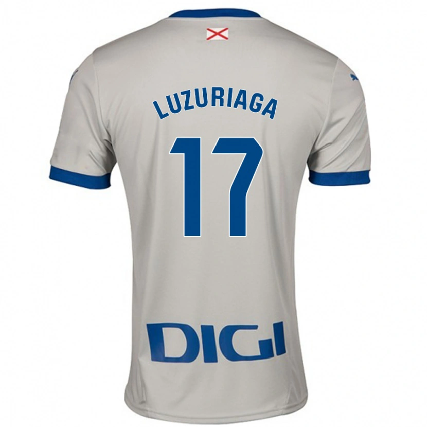 Danxen Heren Judith Luzuriaga #17 Lichtgrijs Uitshirt Uittenue 2024/25 T-Shirt