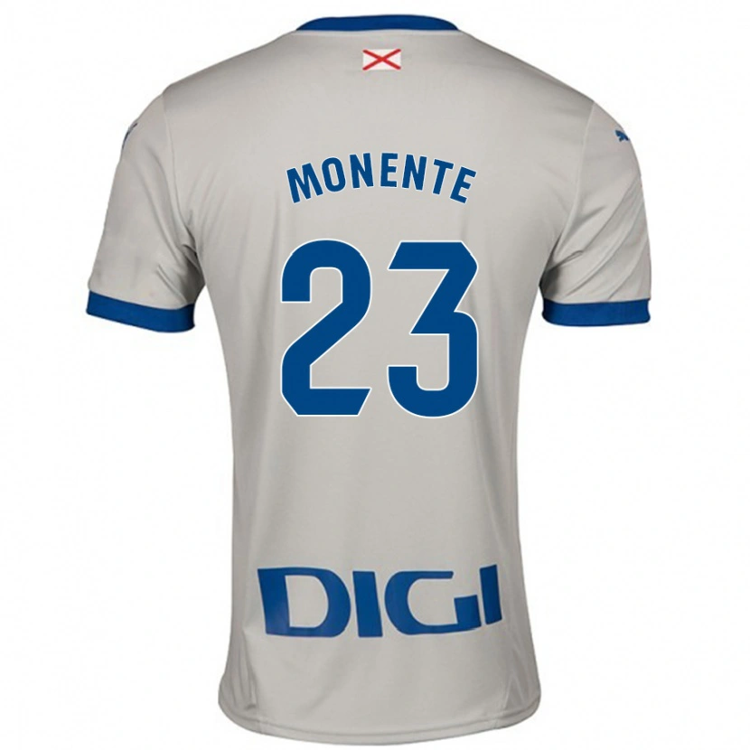 Danxen Heren Leyre Monente #23 Lichtgrijs Uitshirt Uittenue 2024/25 T-Shirt