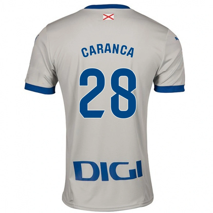 Danxen Heren Sara Caranca #28 Lichtgrijs Uitshirt Uittenue 2024/25 T-Shirt