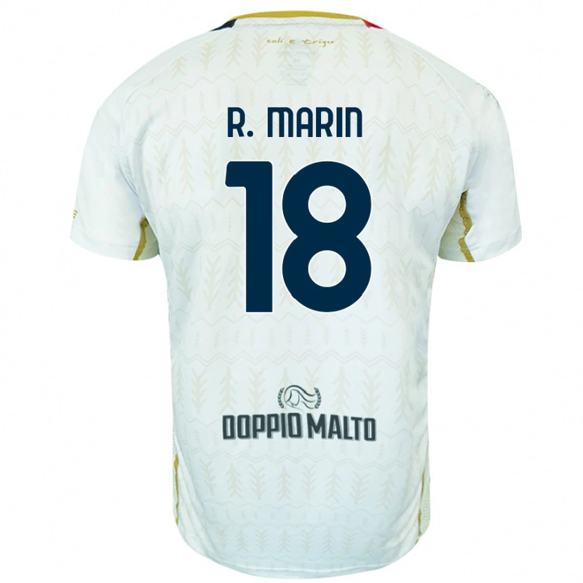 Danxen Heren Răzvan Marin #18 Wit Uitshirt Uittenue 2024/25 T-Shirt