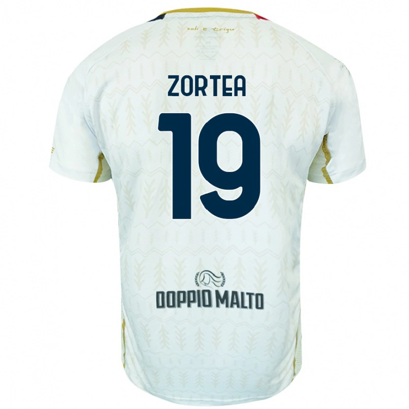 Danxen Heren Nadir Zortea #19 Wit Uitshirt Uittenue 2024/25 T-Shirt