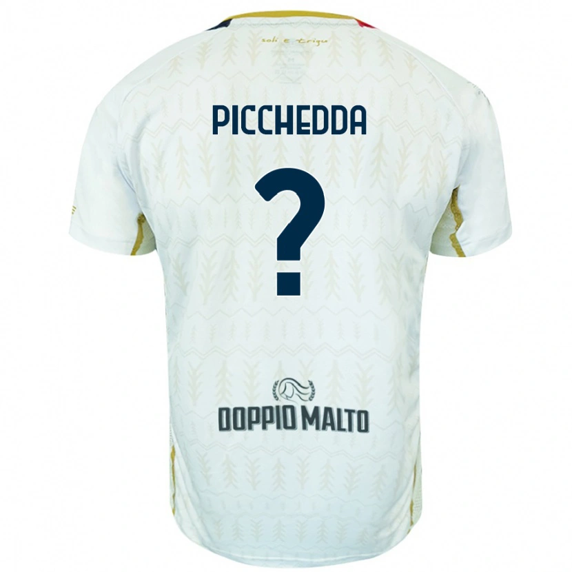 Danxen Heren Marco Picchedda #0 Wit Uitshirt Uittenue 2024/25 T-Shirt