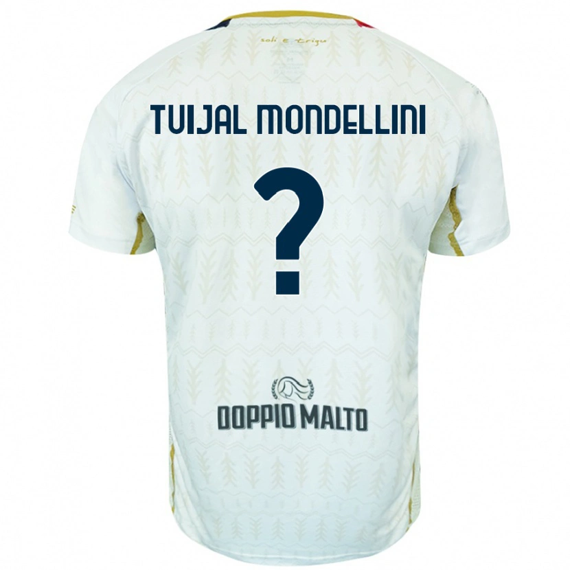 Danxen Heren Luca Tuijal Mondellini #0 Wit Uitshirt Uittenue 2024/25 T-Shirt