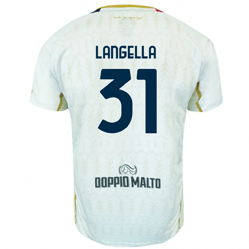 Danxen Heren Matteo Langella #31 Wit Uitshirt Uittenue 2024/25 T-Shirt