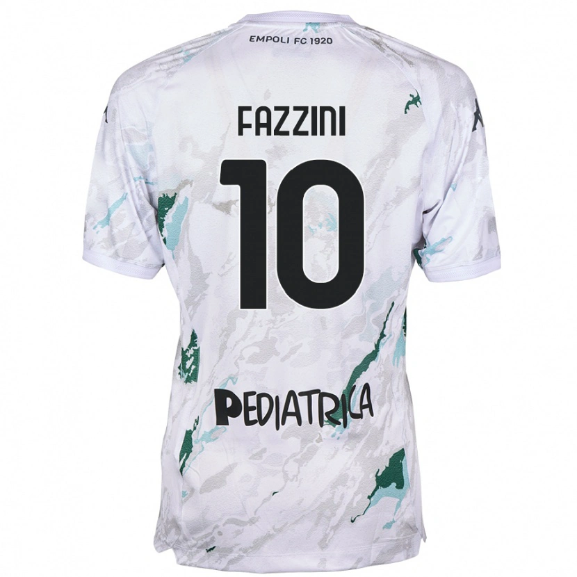 Danxen Heren Jacopo Fazzini #10 Grijs Uitshirt Uittenue 2024/25 T-Shirt