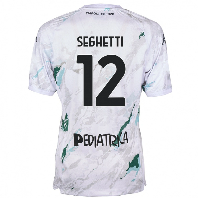 Danxen Heren Jacopo Seghetti #12 Grijs Uitshirt Uittenue 2024/25 T-Shirt