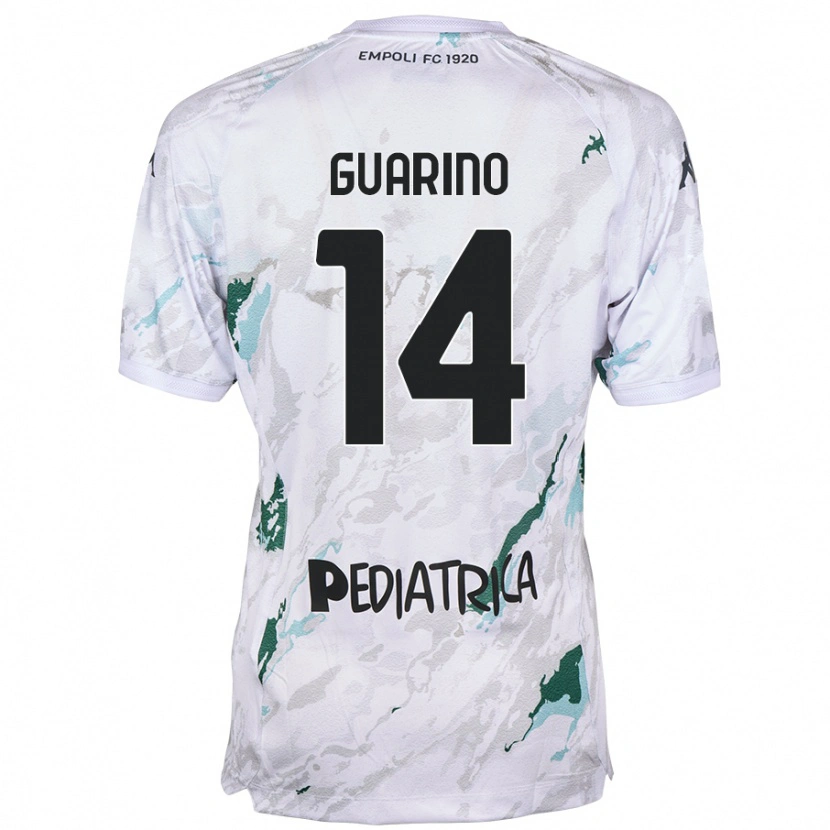 Danxen Heren Gabriele Guarino #14 Grijs Uitshirt Uittenue 2024/25 T-Shirt