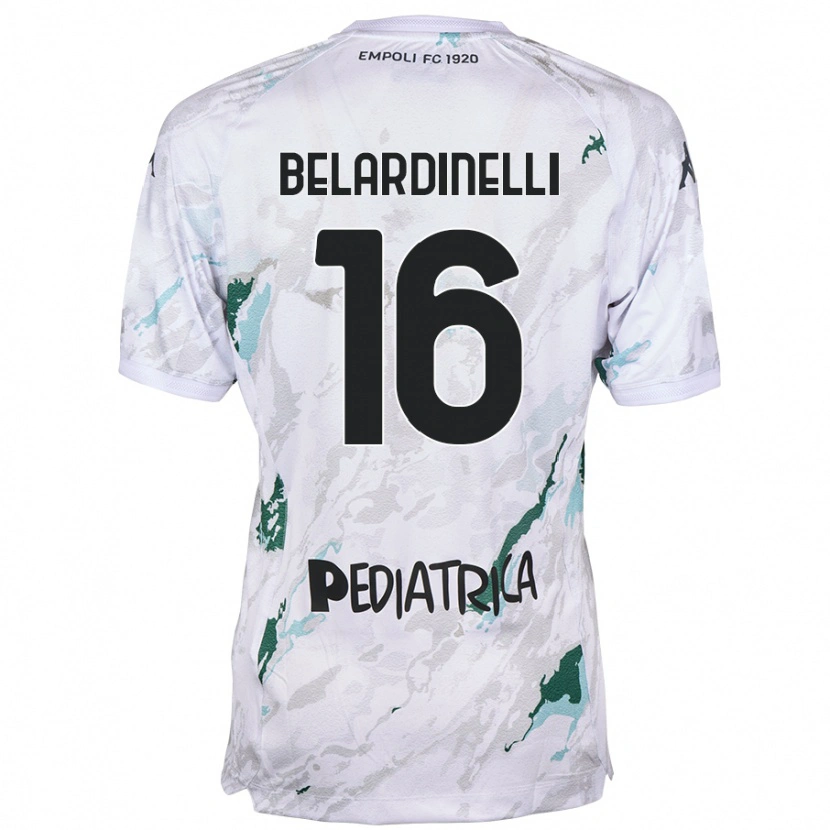 Danxen Heren Luca Belardinelli #16 Grijs Uitshirt Uittenue 2024/25 T-Shirt