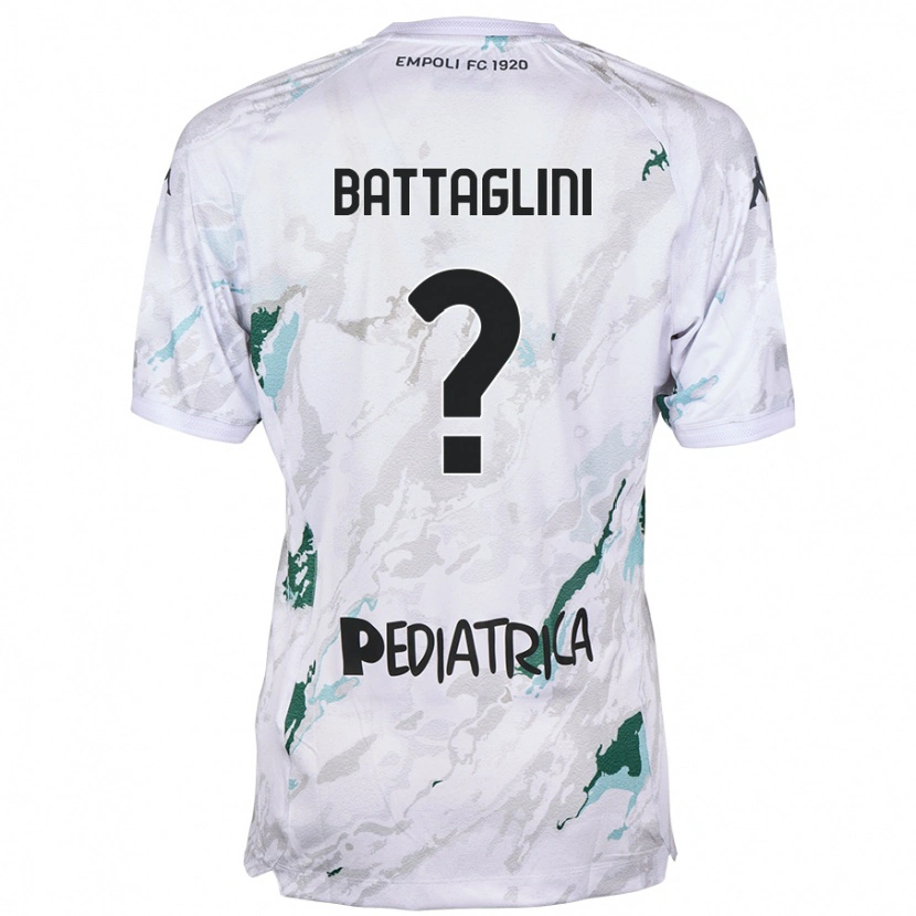 Danxen Heren Pietro Battaglini #0 Grijs Uitshirt Uittenue 2024/25 T-Shirt