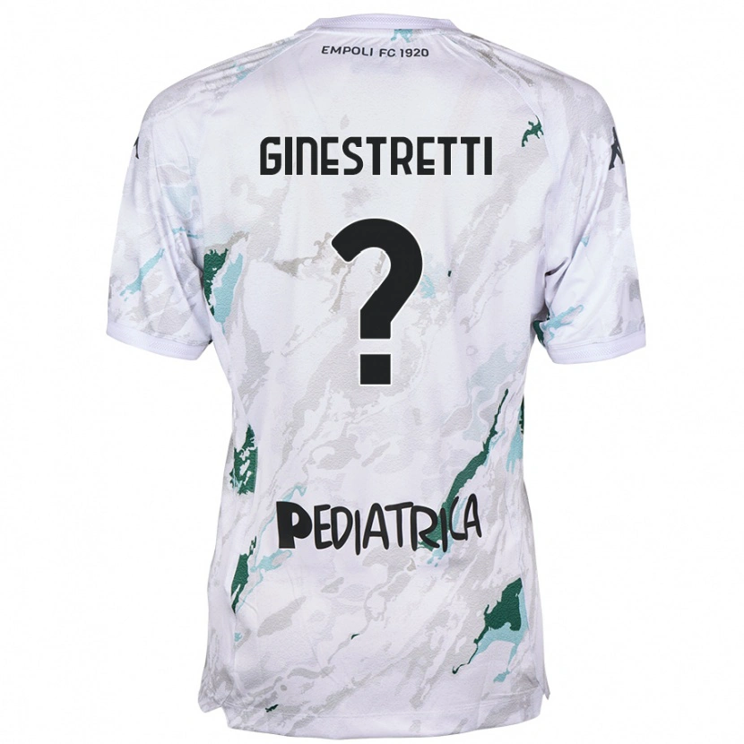 Danxen Heren Davide Ginestretti #0 Grijs Uitshirt Uittenue 2024/25 T-Shirt